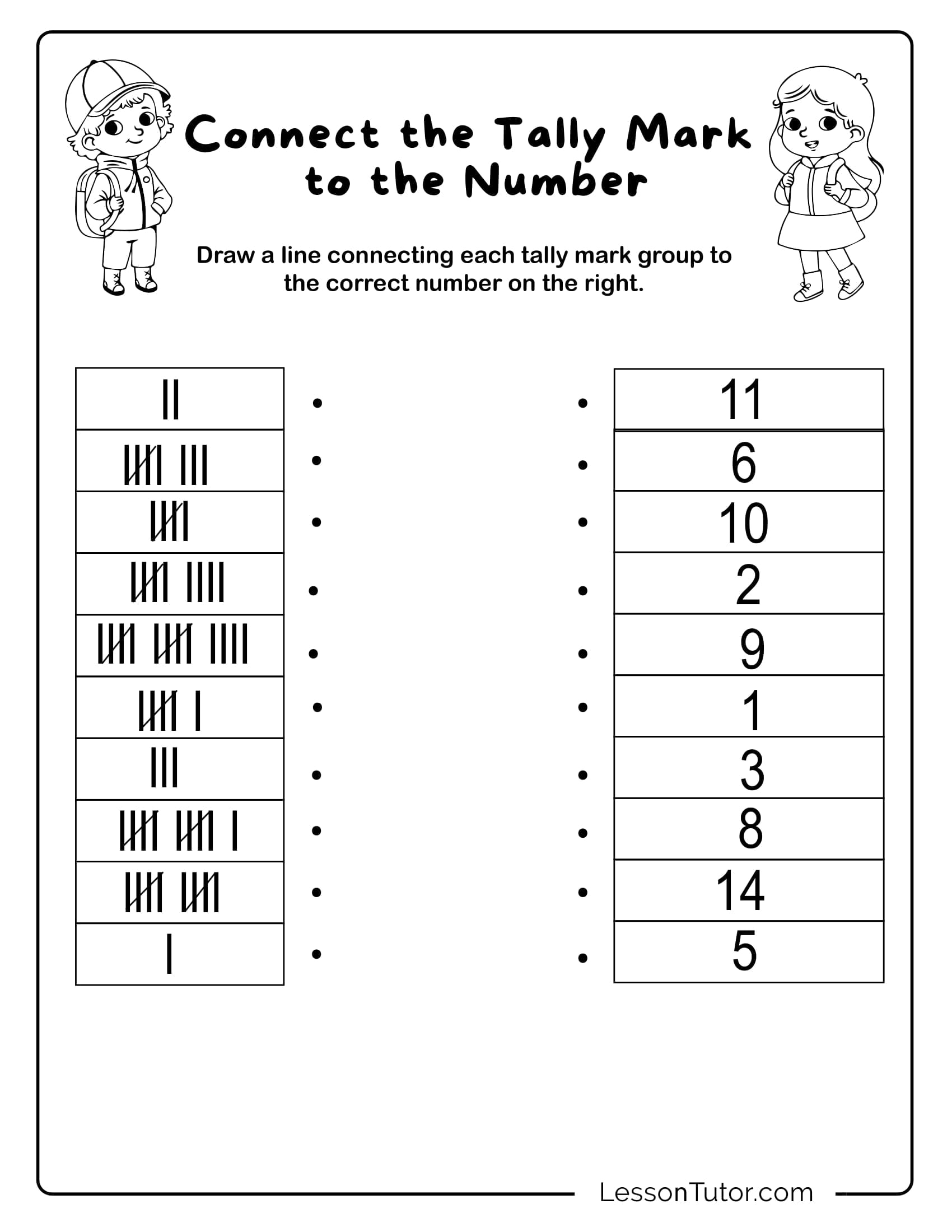 Kindergarten Tally Marks Numbers 1 20 Worksheets Free Coloring Pages PDF Printables And Worksheets Lesson Tutor