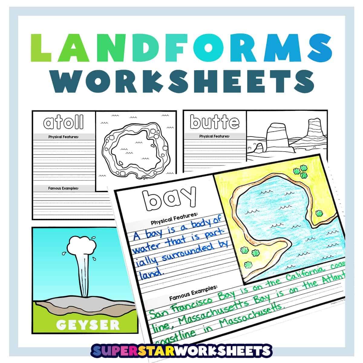 Landform Worksheets Free Printables Superstar Worksheets Landform Worksheets Free Printables Superstar Worksheets