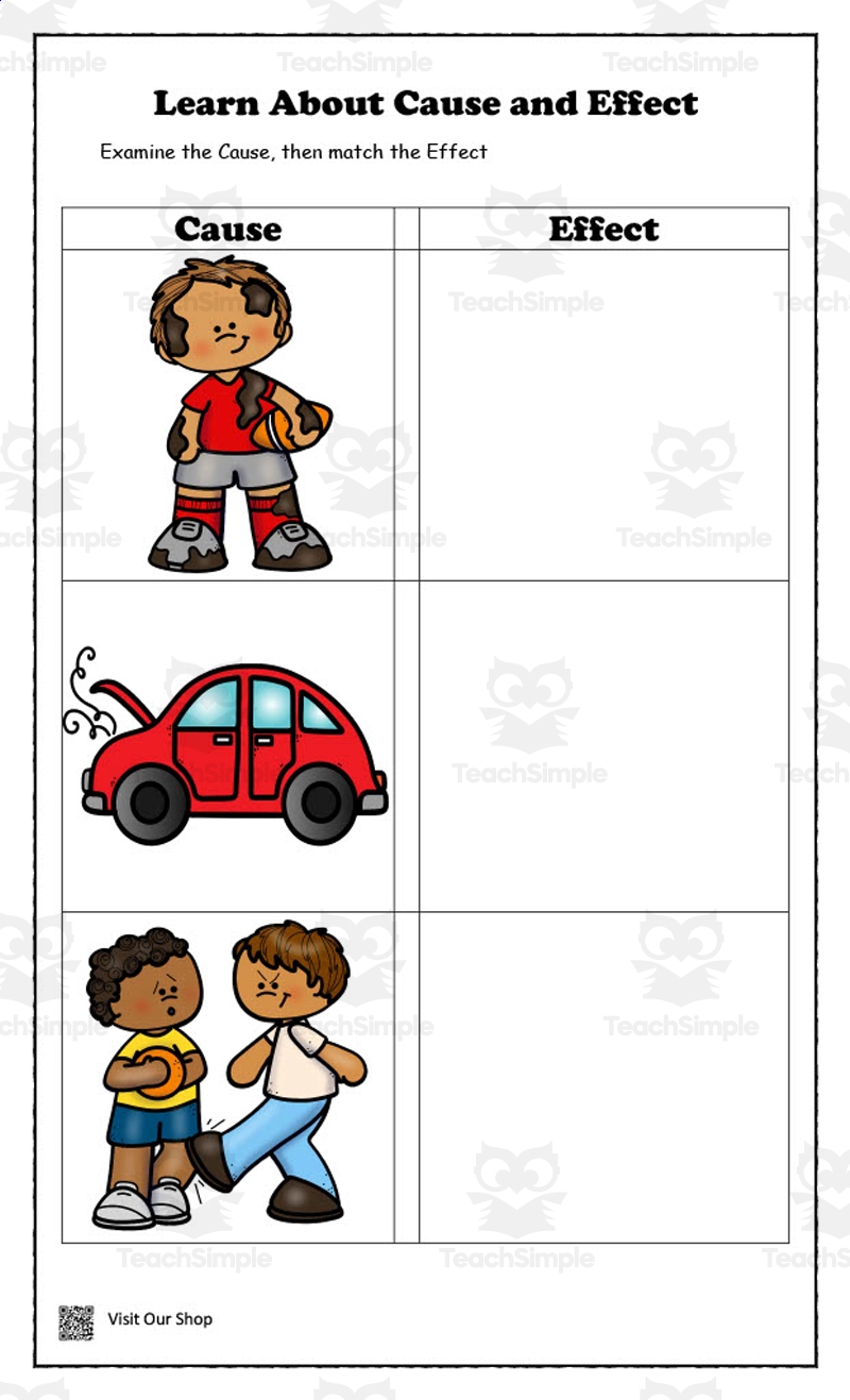 Learn About Cause And Effect Worksheet By Teach Simple Learn About Cause And Effect Worksheet By Teach Simple