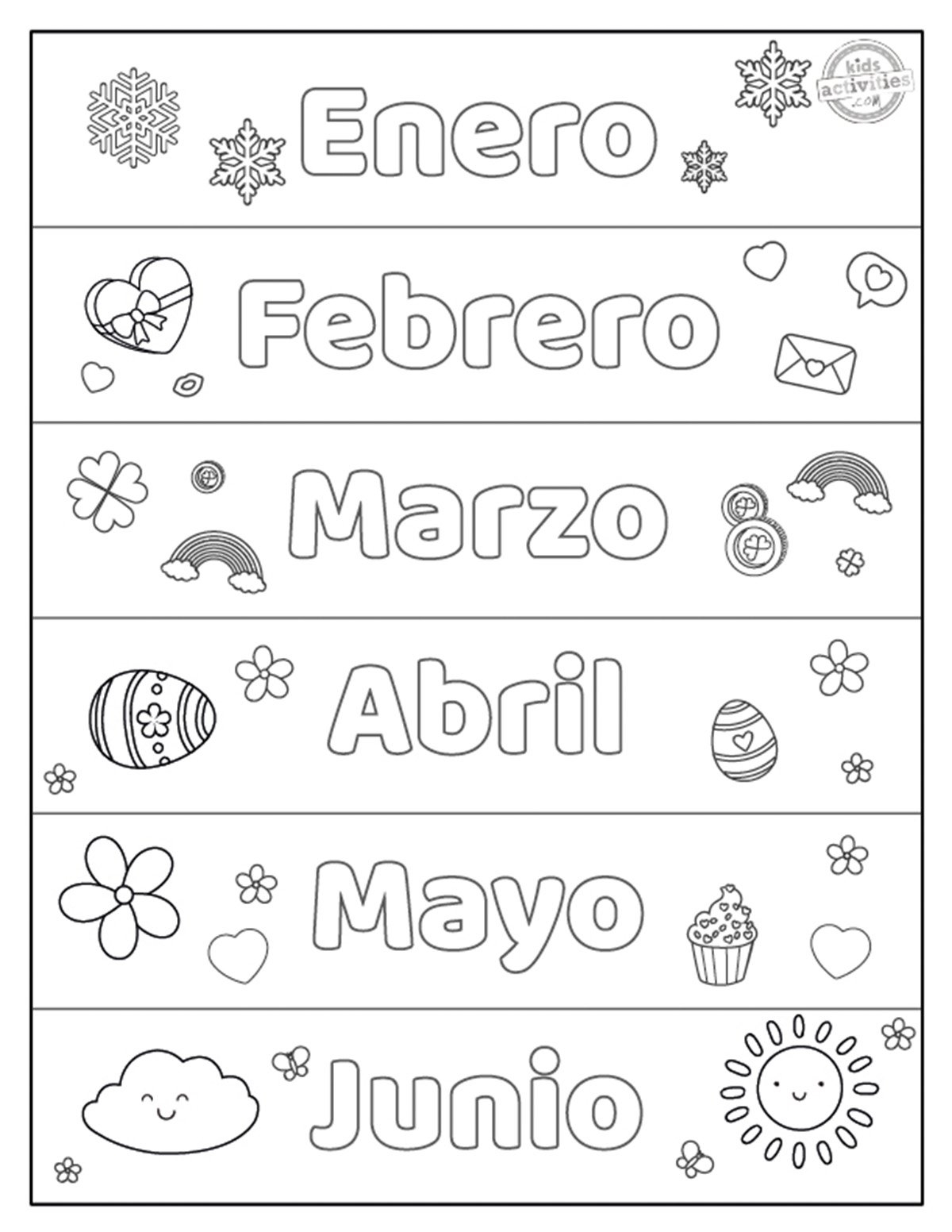 Learn The Months In Order In Spanish Free Printables Kids Activities Blog Learn The Months In Order In Spanish Free Printables Kids Activities Blog