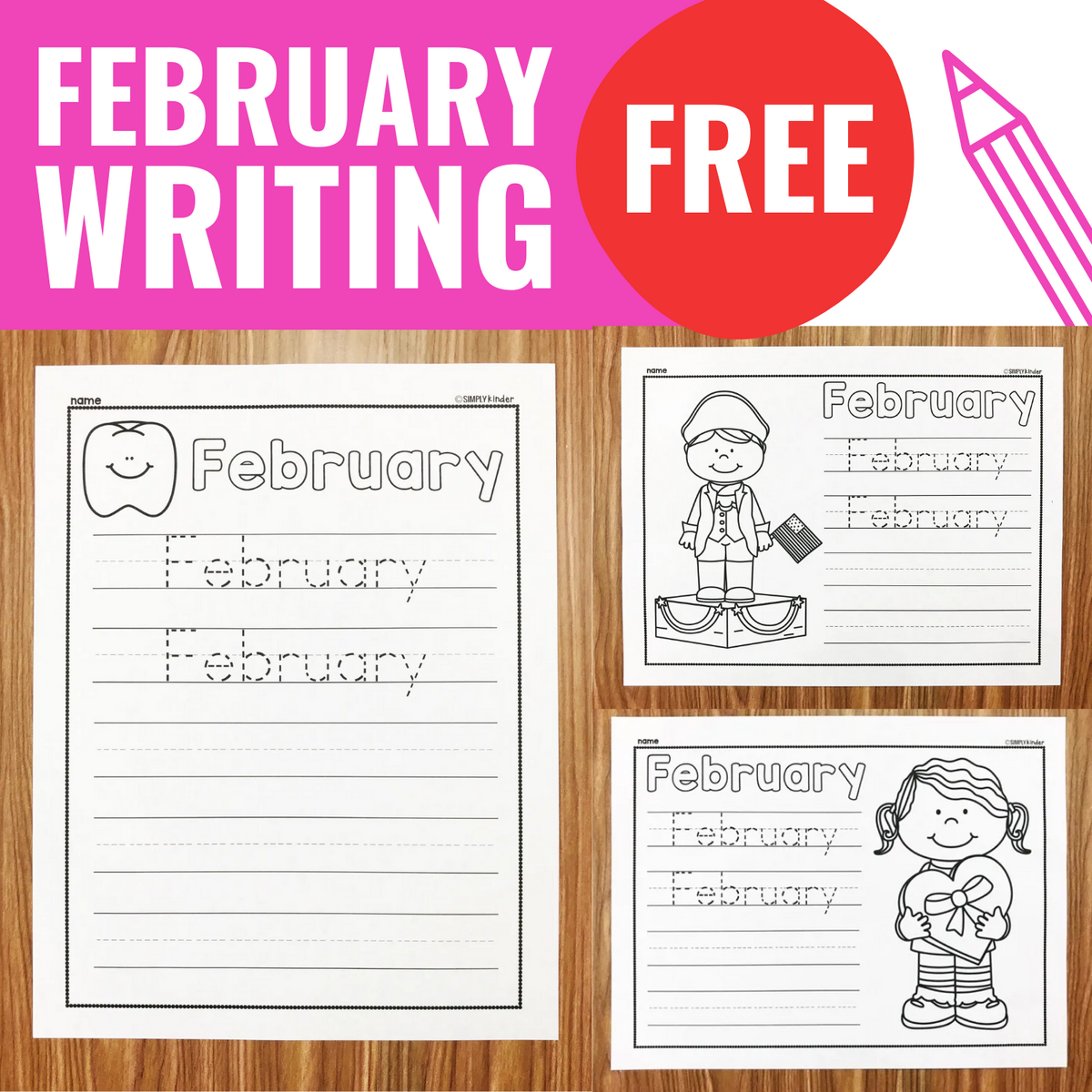 Learn To Write February Simply Kinder Learn To Write February Simply Kinder