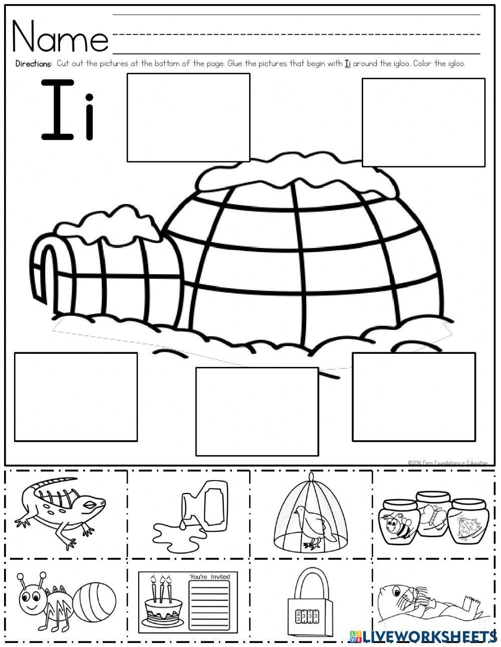 Letter I Worksheet Digital Worksheets Library Letter I Worksheet Digital Worksheets Library