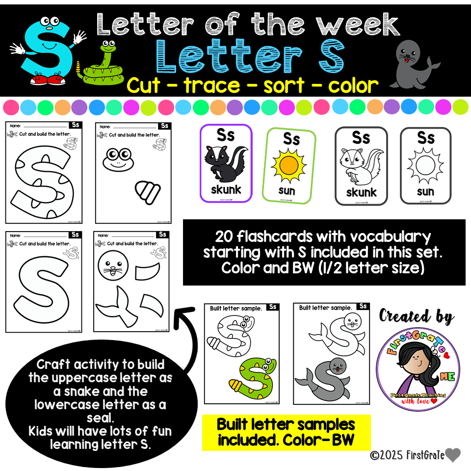 Letter Of The Week Activities Letter S Made By Teachers Letter Of The Week Activities Letter S Made By Teachers