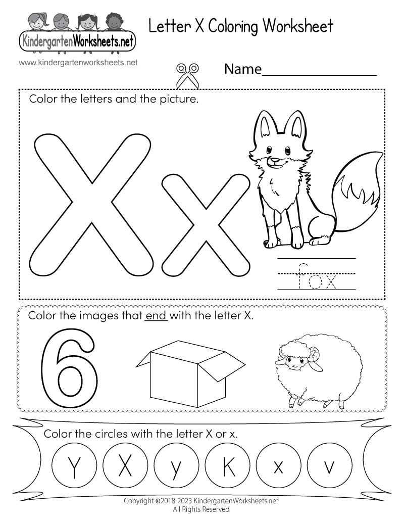 Letter X Read And Choose Beginning Sounds Worksheet Ezpzphonics