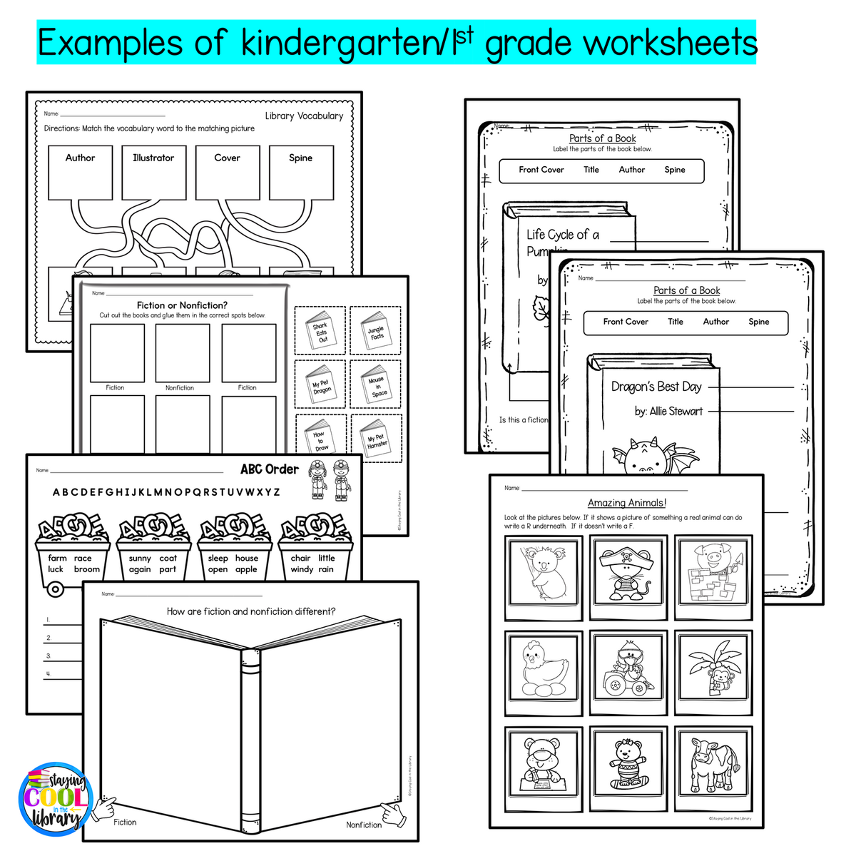Printable Library Activities Coloring Pages Word Puzzles Worksheets Library