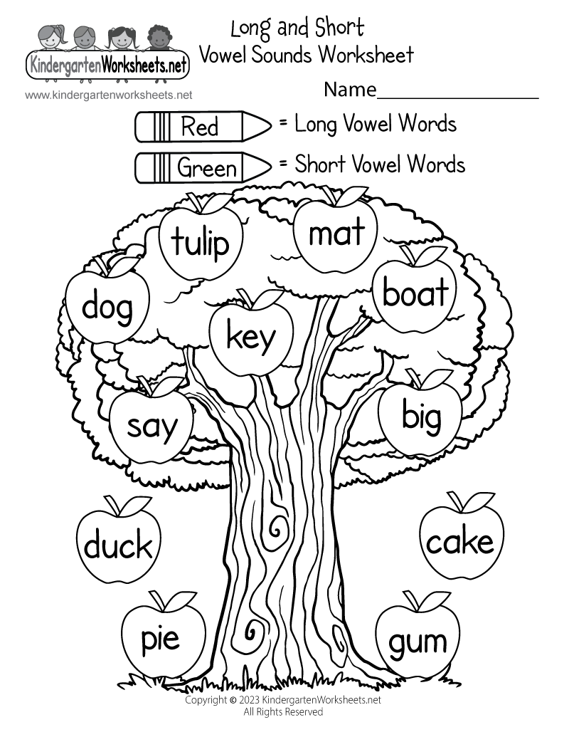 Long And Short Vowels Worksheet Have Fun Teaching