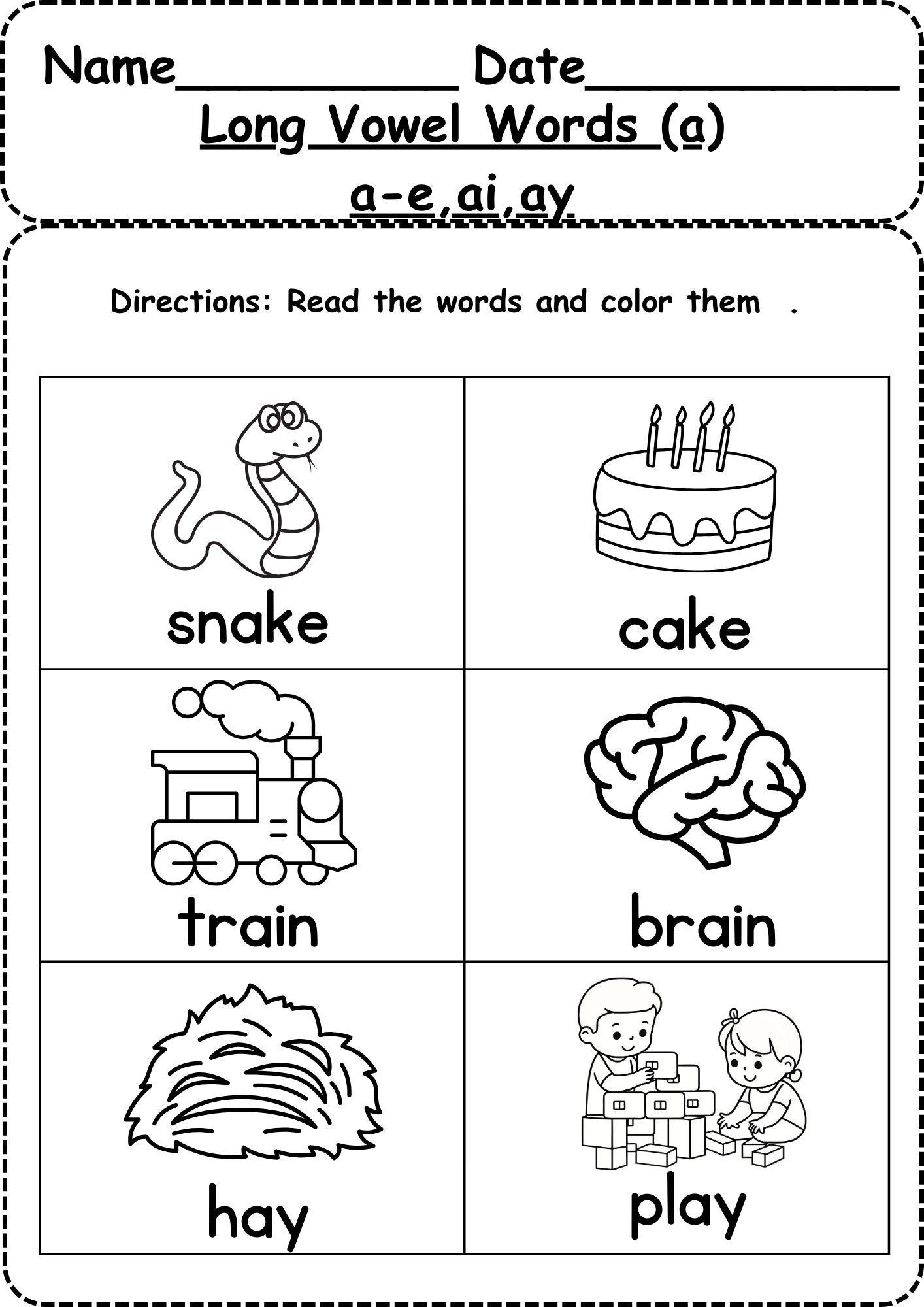 Phonics Worksheet Free Printable Digital PDF