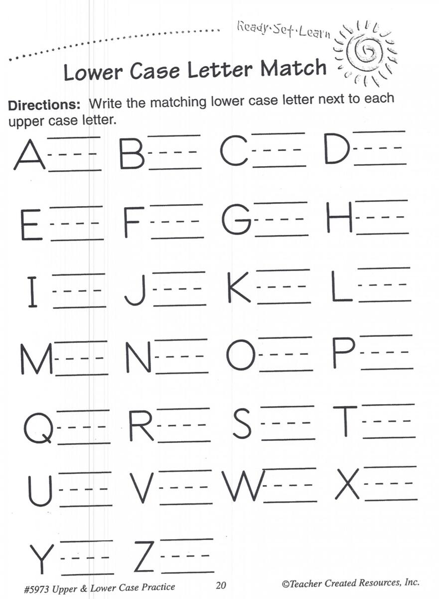 Lower Case Letter Match LoveToTeach