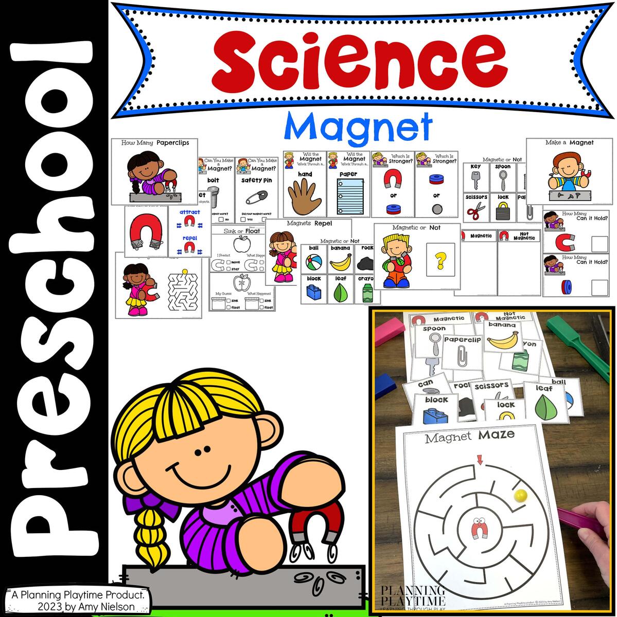 Kindergarten Magnet Worksheet For Preschool Pre K SPED Science STEM STEAM Caroline Koehler At Celavora Education