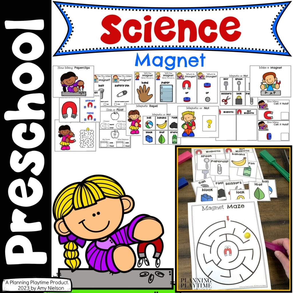Magnet Experiments For Kids Planning Playtime Kindergarten Magnet Worksheet For Preschool Pre K SPED Science STEM STEAM Caroline Koehler At Celavora Education