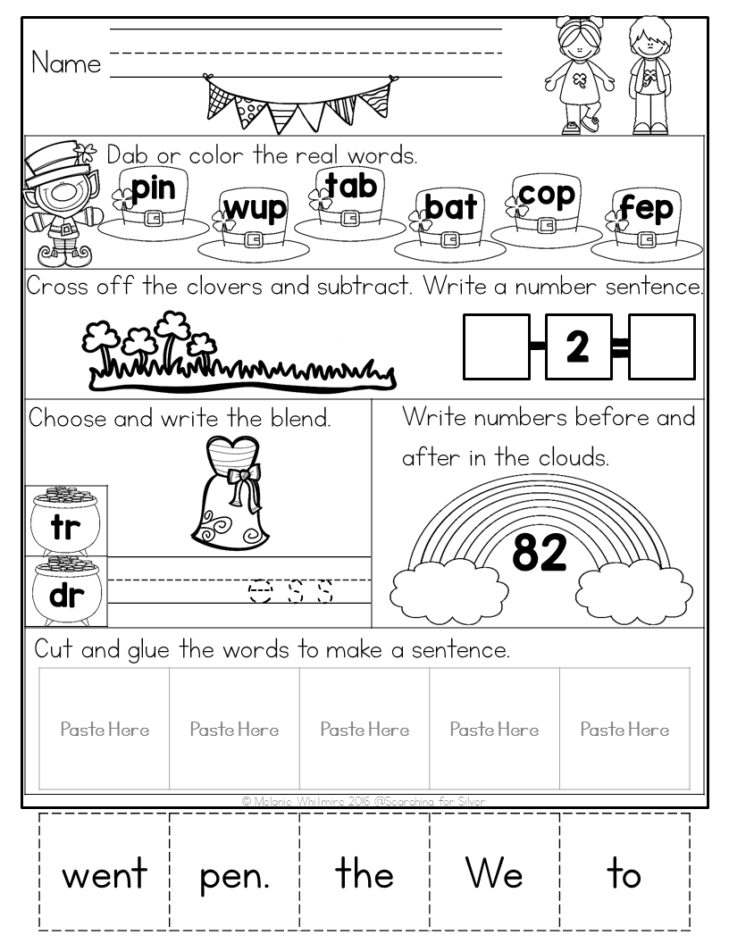March Morning Work Kindergarten Made By Teachers March Worksheets 8 Free PDF Printables Teach Prints