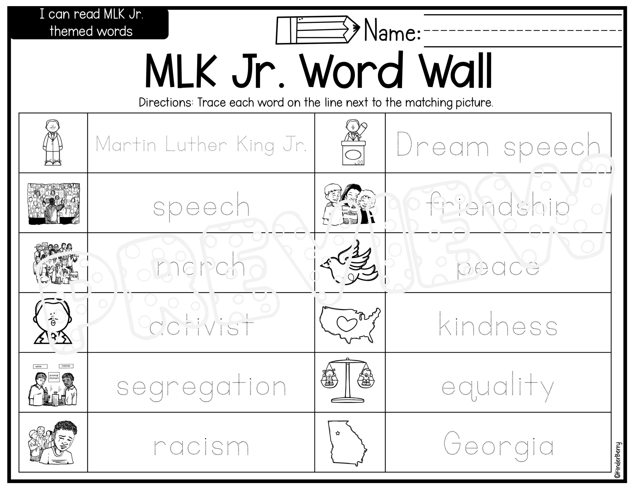 Martin Luther King Jr Write The Room Sentence Writing Activity Classful FREE Martin Luther King Jr Printables And Read Alouds For Kindergarten