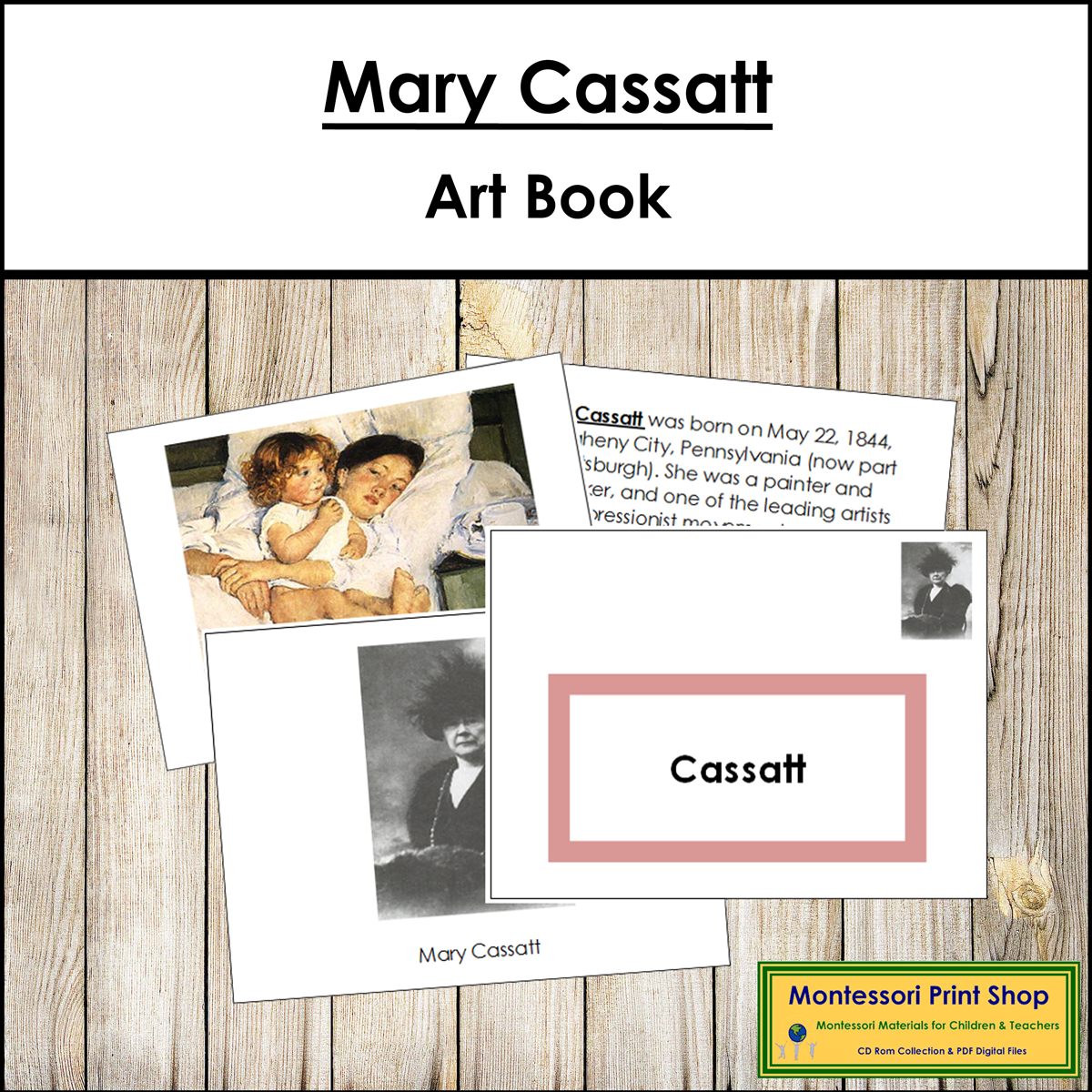 Mary Cassatt Art Book Color Border Famous Artist Montessori Made By Teachers Learn About Mary Cassatt Lesson Plan Art Sphere Inc
