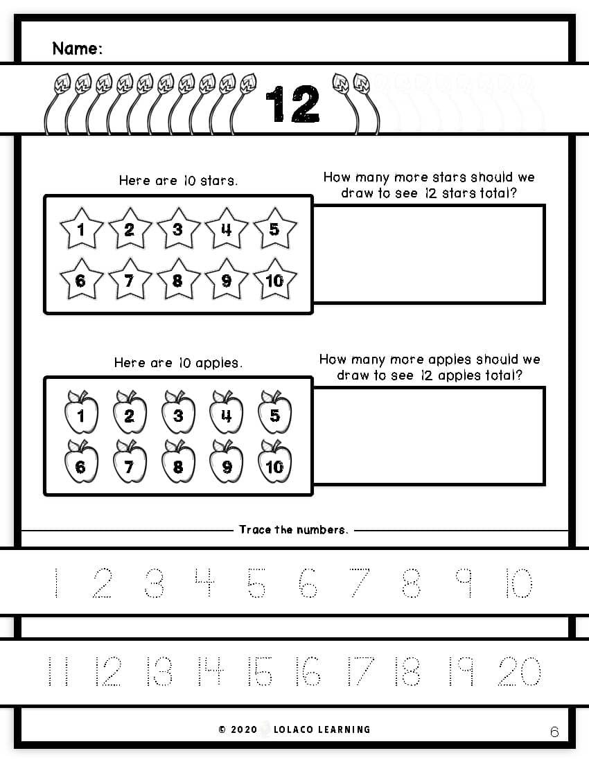 Mastering My Numbers Number 12 Kindergarten Worksheets By Lolaco Learning Mastering My Numbers Number 12 Kindergarten Worksheets By Lolaco Learning
