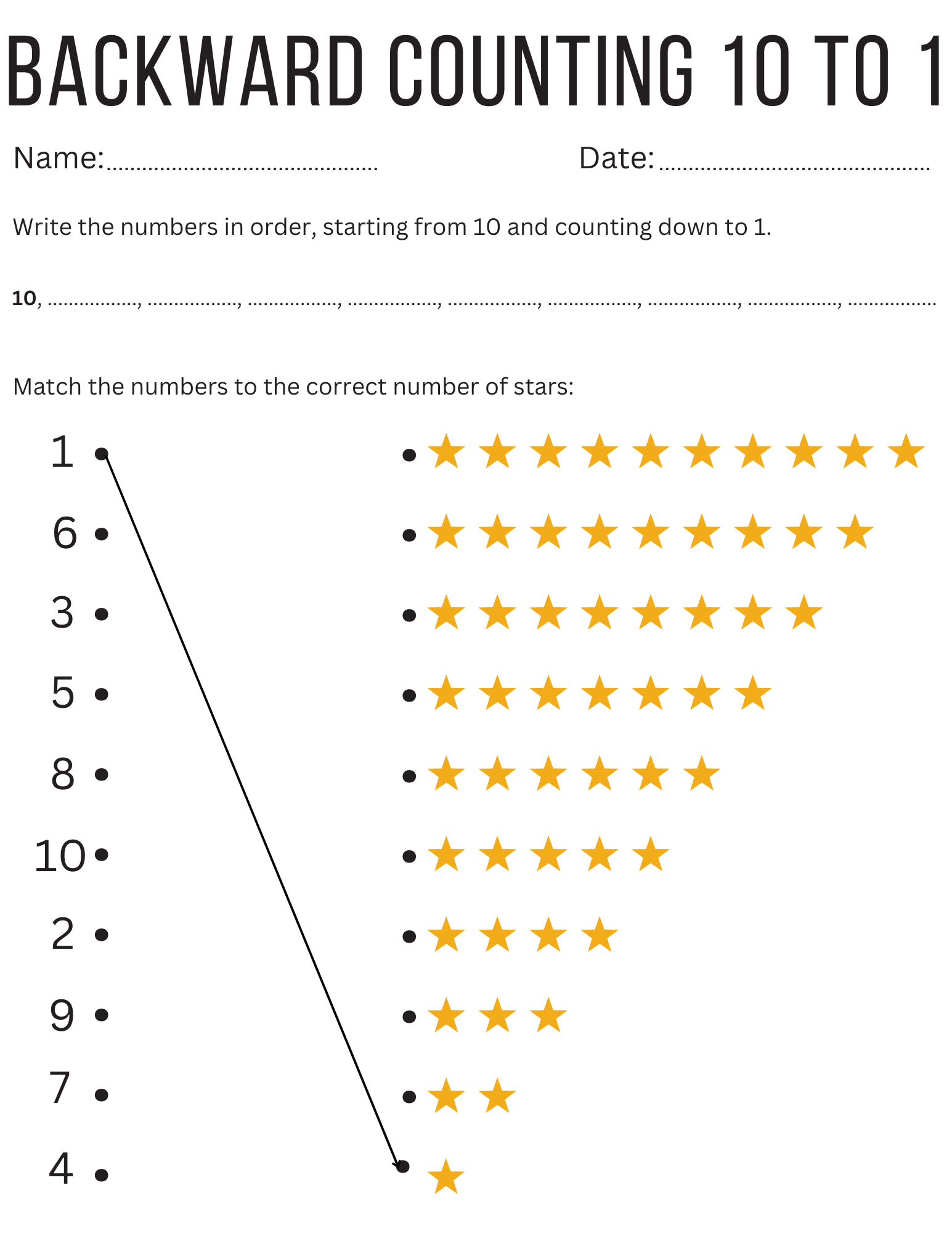 Math Backward Counting 10 To 1 Kindergarten Counting Backwards From 10 Made By Teachers Math Backward Counting 10 To 1 Kindergarten Counting Backwards From 10 Made By Teachers