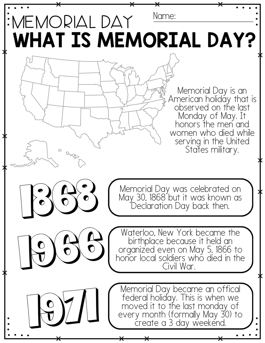 Memorial Day Printables Teaching Mama Memorial Day Printables Teaching Mama