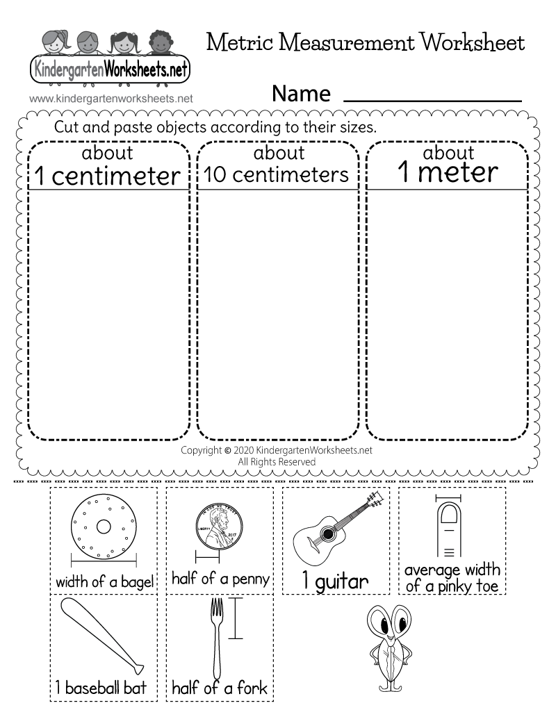 Kindergarten Measurement Worksheets Comparing Size Length Height Width Beginner Measurement Activities Printable PDF Etsy