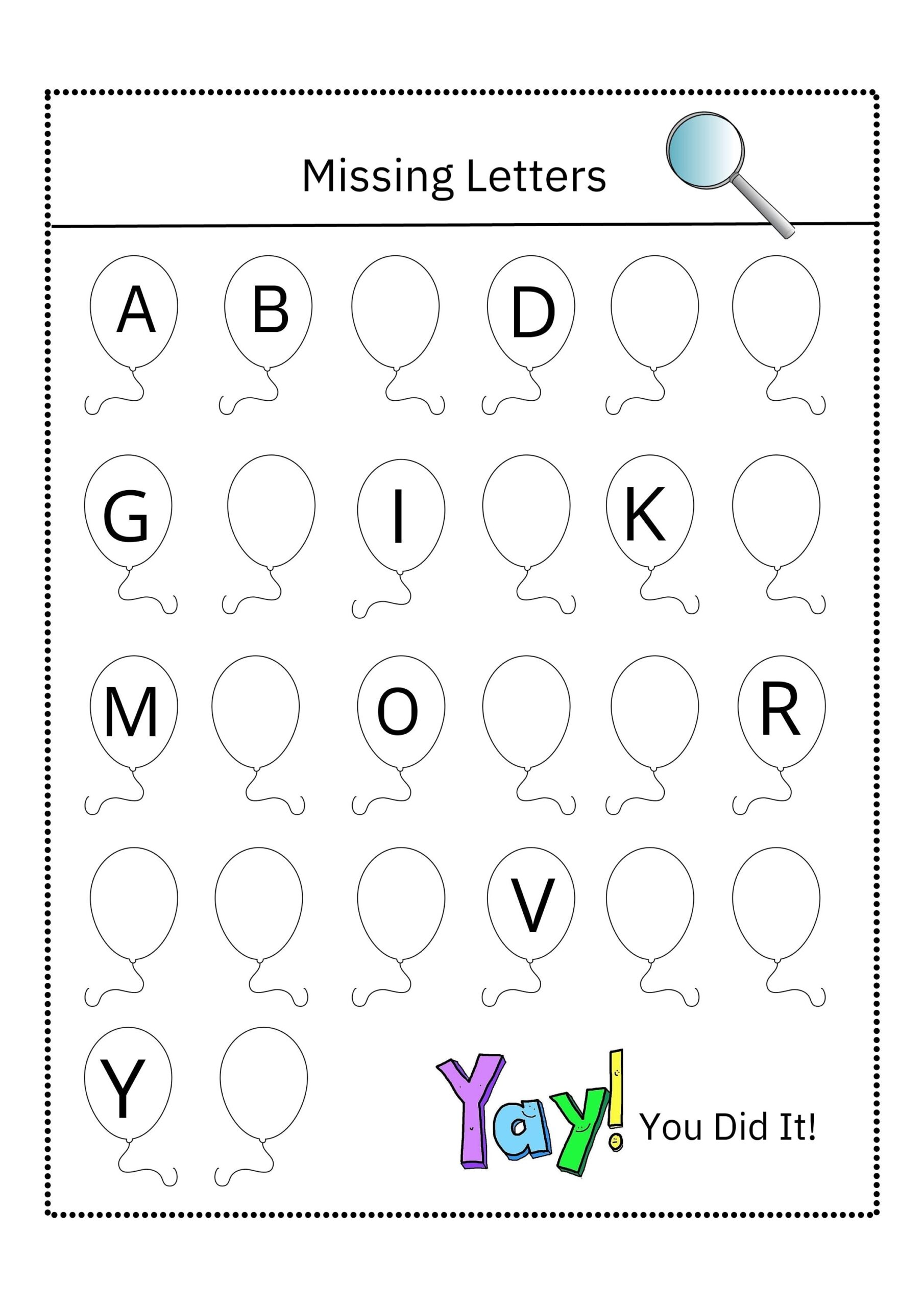 Missing Letter Worksheets Activity Pages Alphabet Letters Printables Instant Download Home Schooling Handwriting Practice Etsy Halloween Missing Letters Worksheet Free Printable Digital PDF