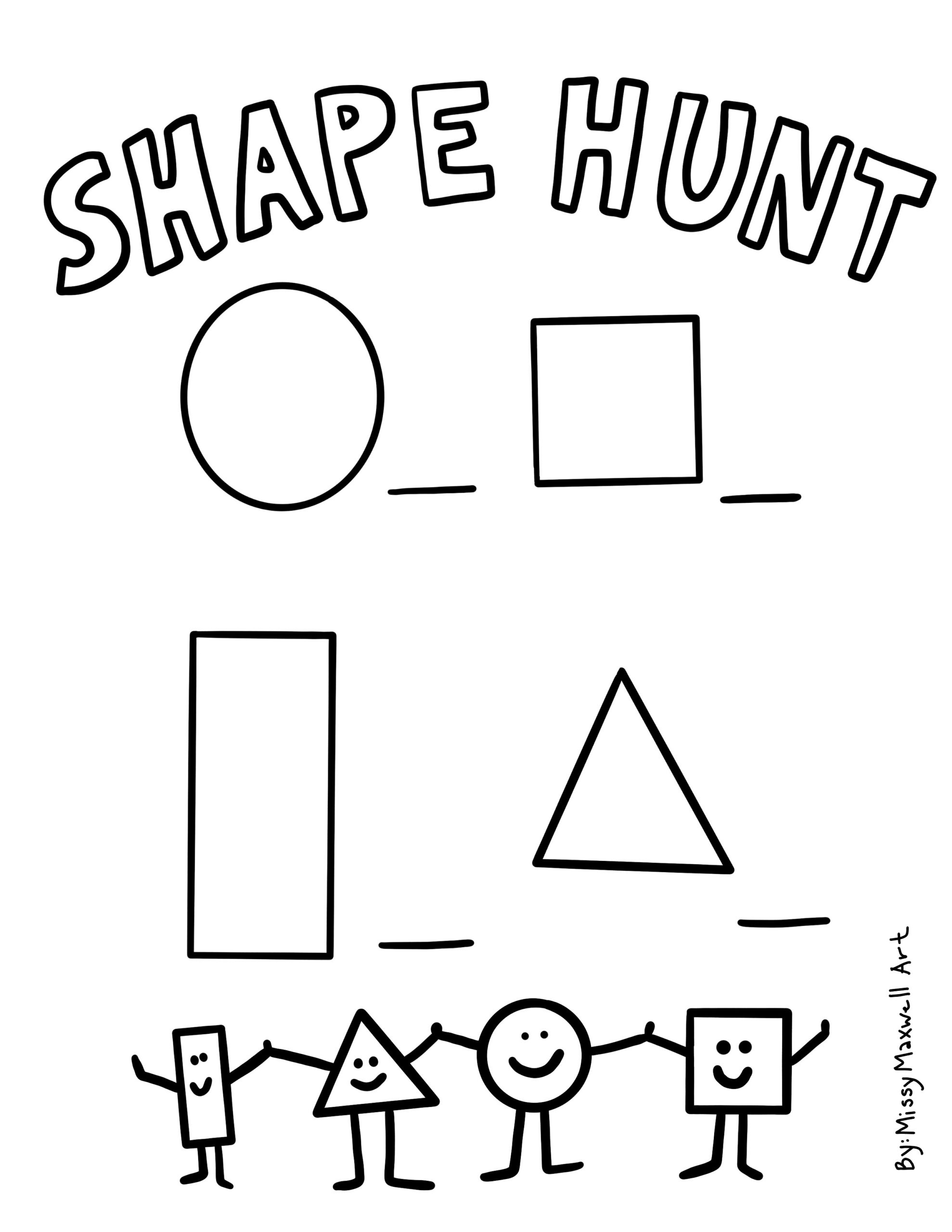 Kindergarten 2D Shapes Worksheet CIRCLE Shape Sort Shape Hunt Math Activity Made By Teachers
