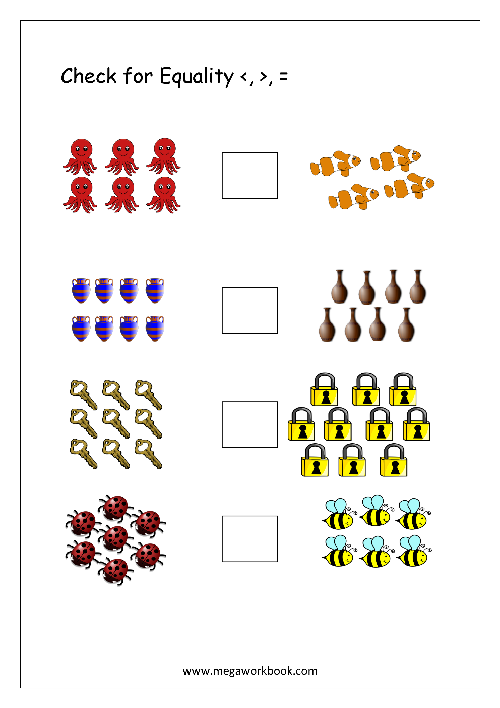 More And Less Worksheets Greater Than Less Than Worksheets For Preschool Kindergarten MegaWorkbook More And Less Worksheets Greater Than Less Than Worksheets For Preschool Kindergarten MegaWorkbook