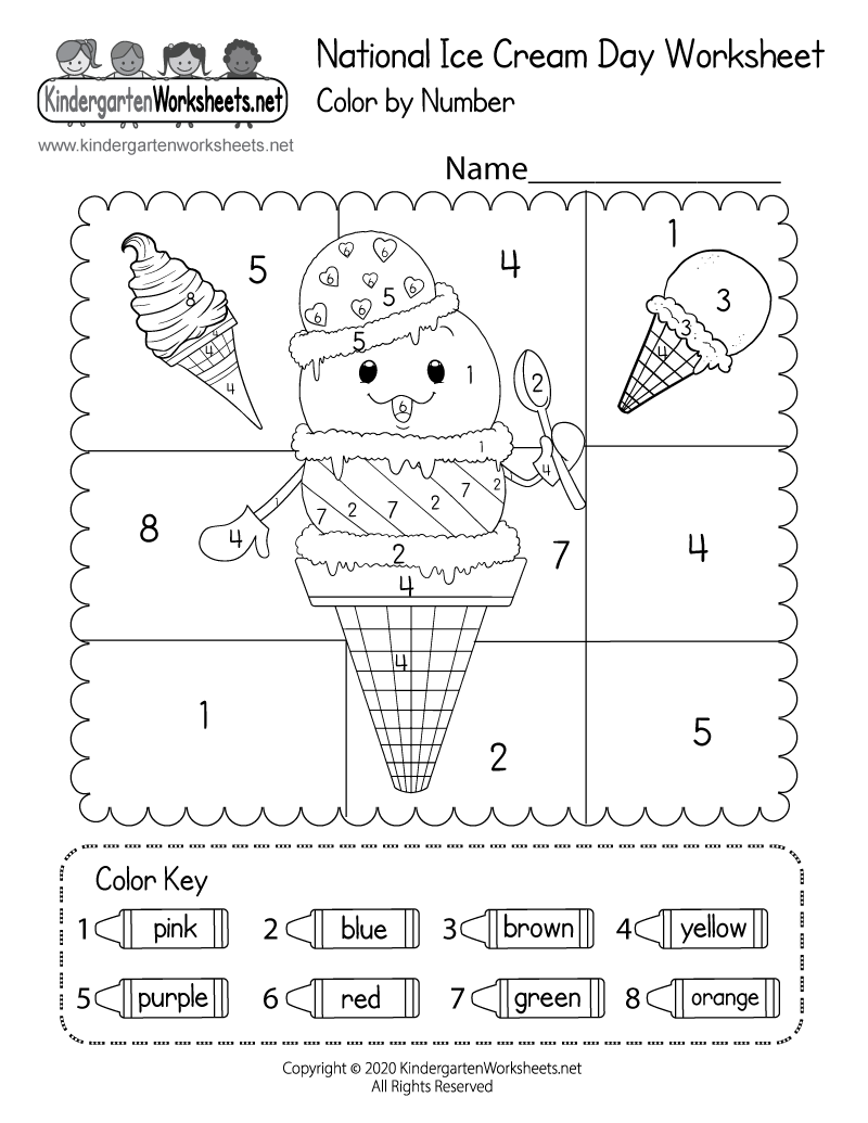 National Ice Cream Day Worksheet Free Printable Digital PDF National Ice Cream Day Worksheet Free Printable Digital PDF
