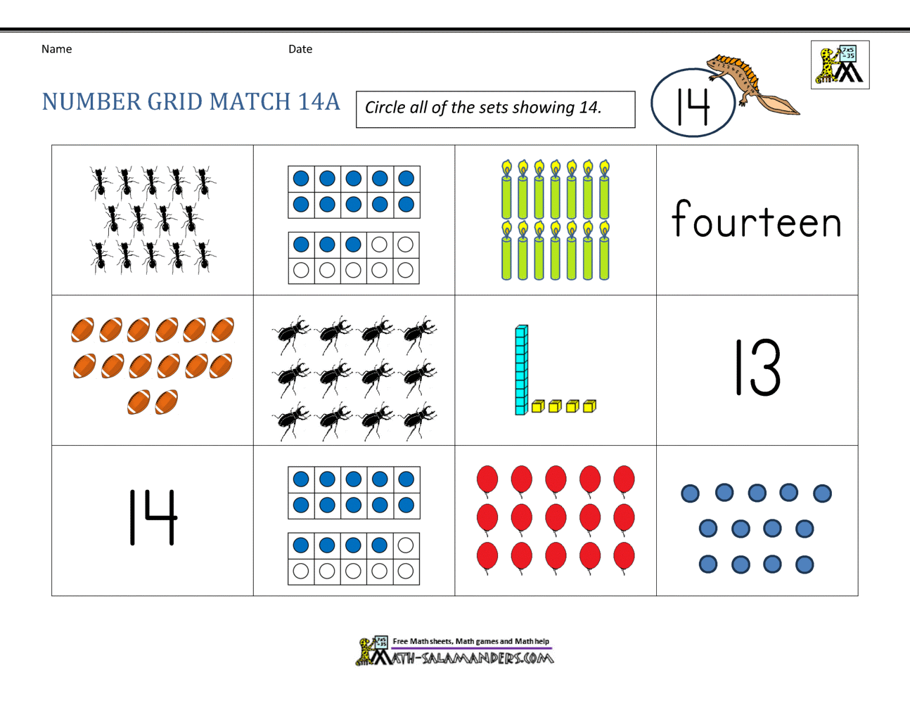 Number 14 Worksheets For Preschool Number 14 Worksheets For Preschool