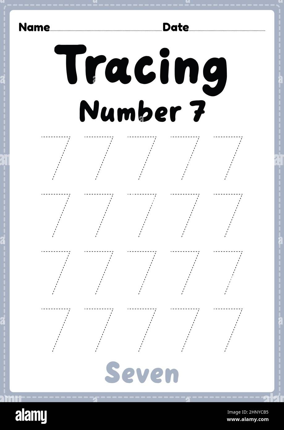 Number 7 Worksheet Hi Res Stock Photography And Images Alamy Number 7 Worksheet Hi Res Stock Photography And Images Alamy
