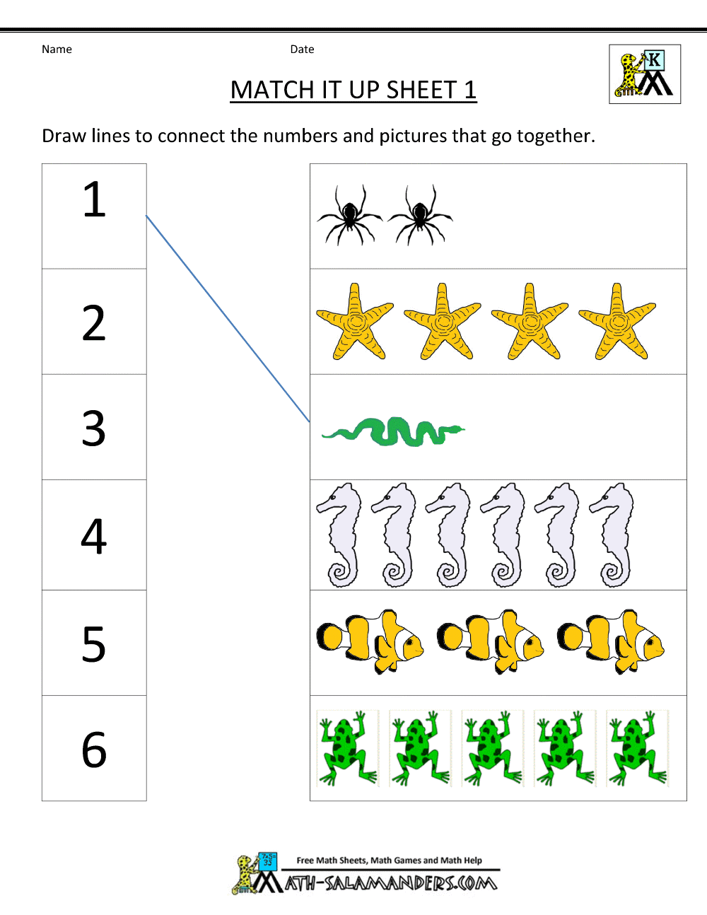 Printable Kindergarten Math Worksheets PDF Free Download