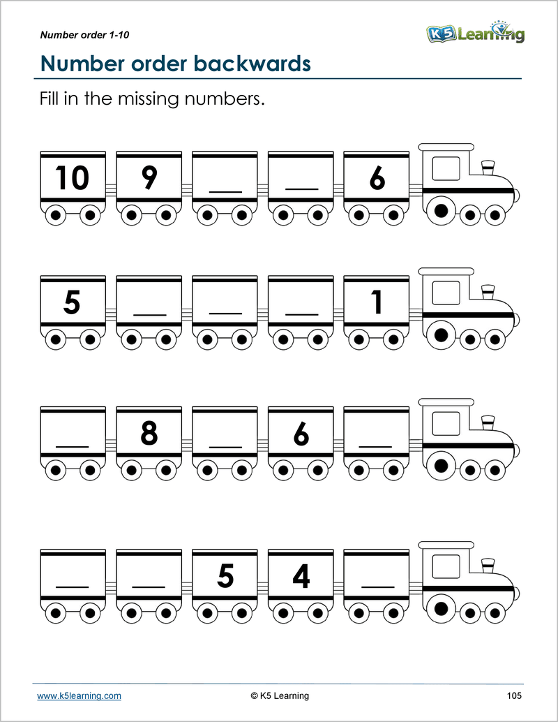 Numbers And Counting To 10 Workbook K5 Bookstore