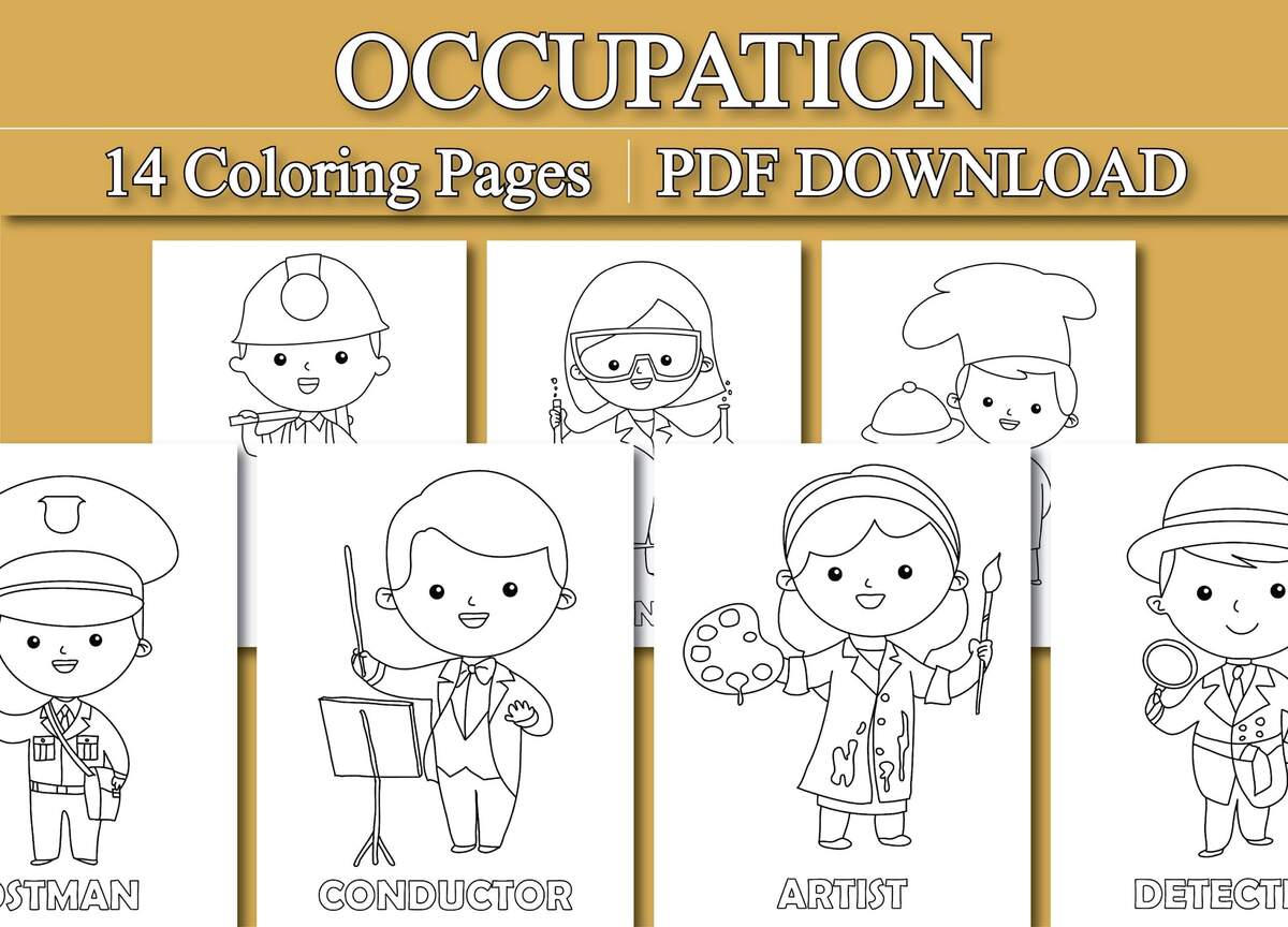 Preschool Career Coloring Worksheet Made By Teachers