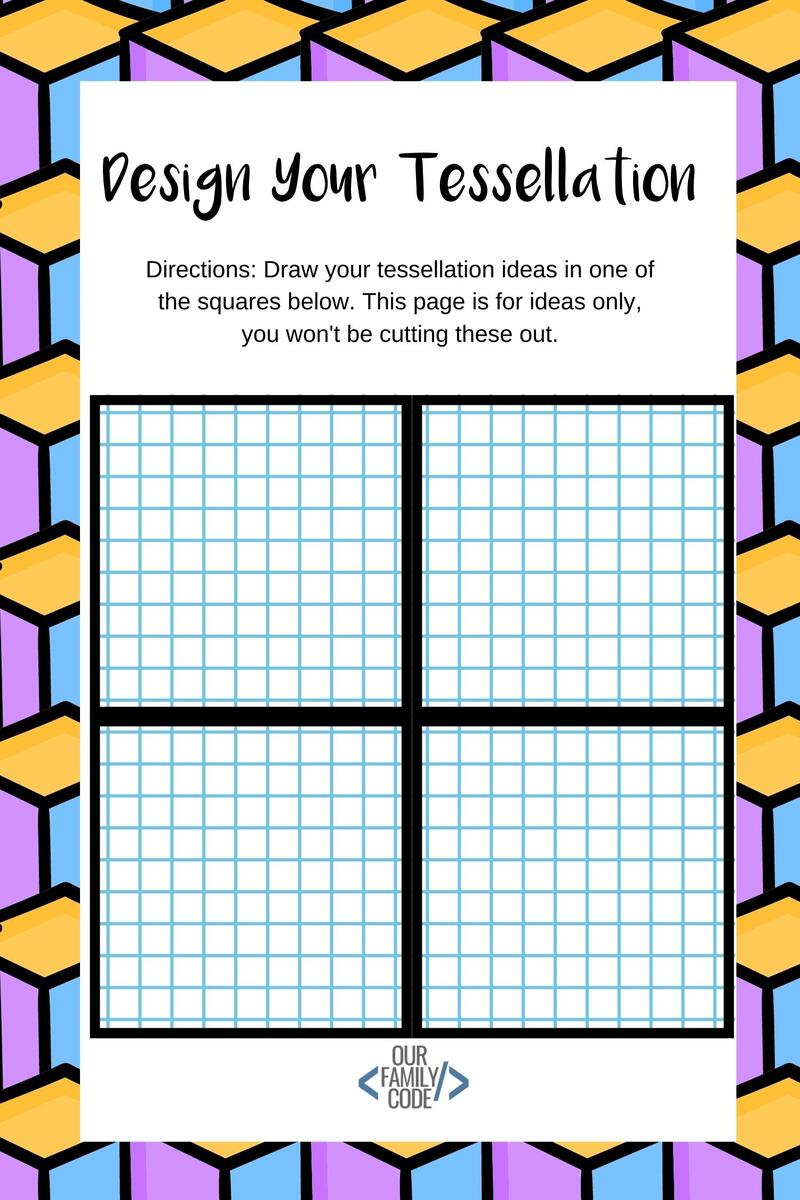 Oil Resist Escher Tessellation Art STEAM Activity Our Family Code