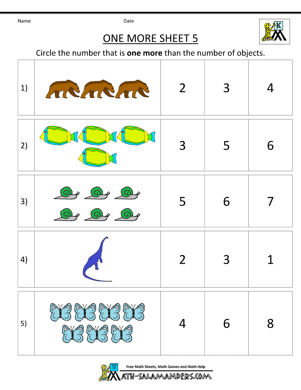 One More Worksheet