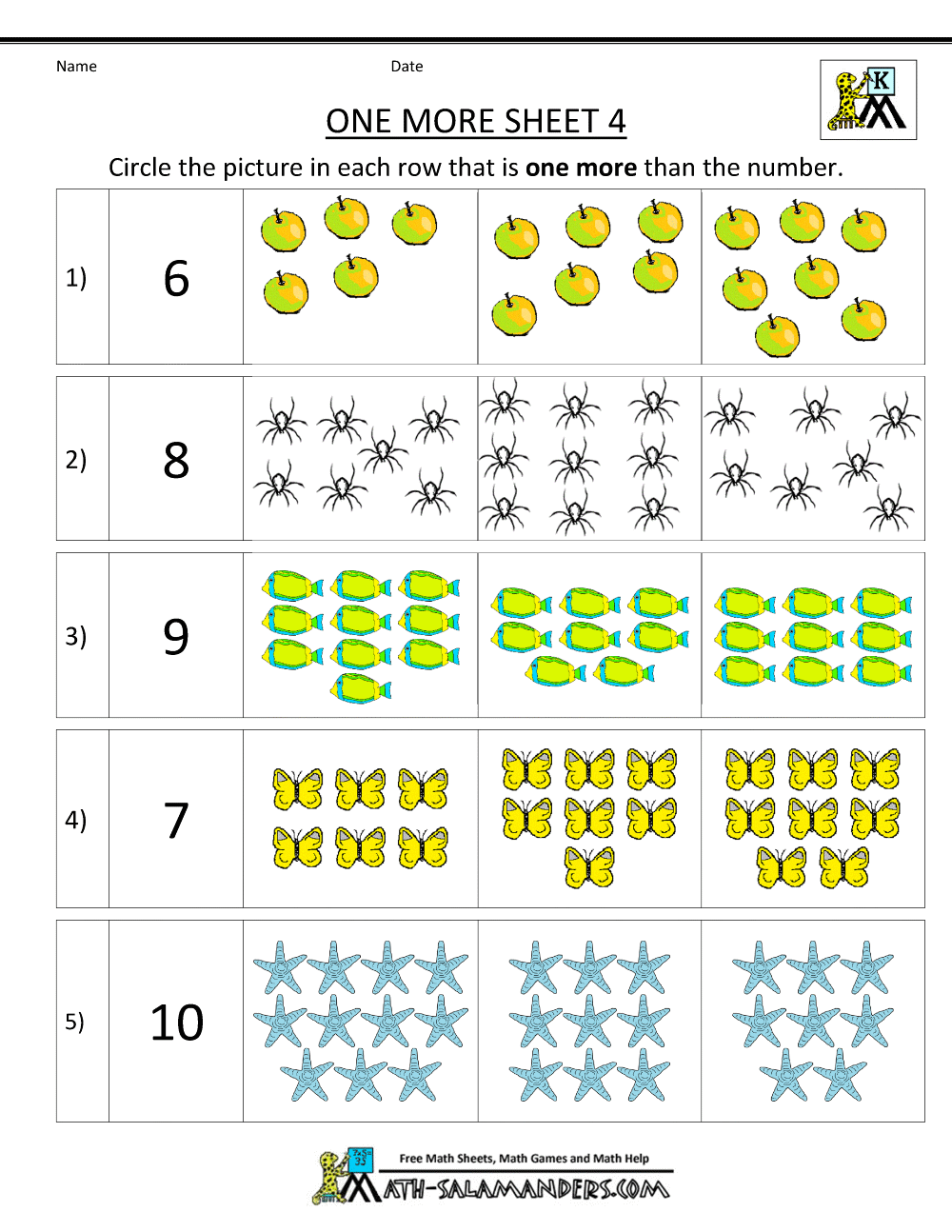 One More Worksheet