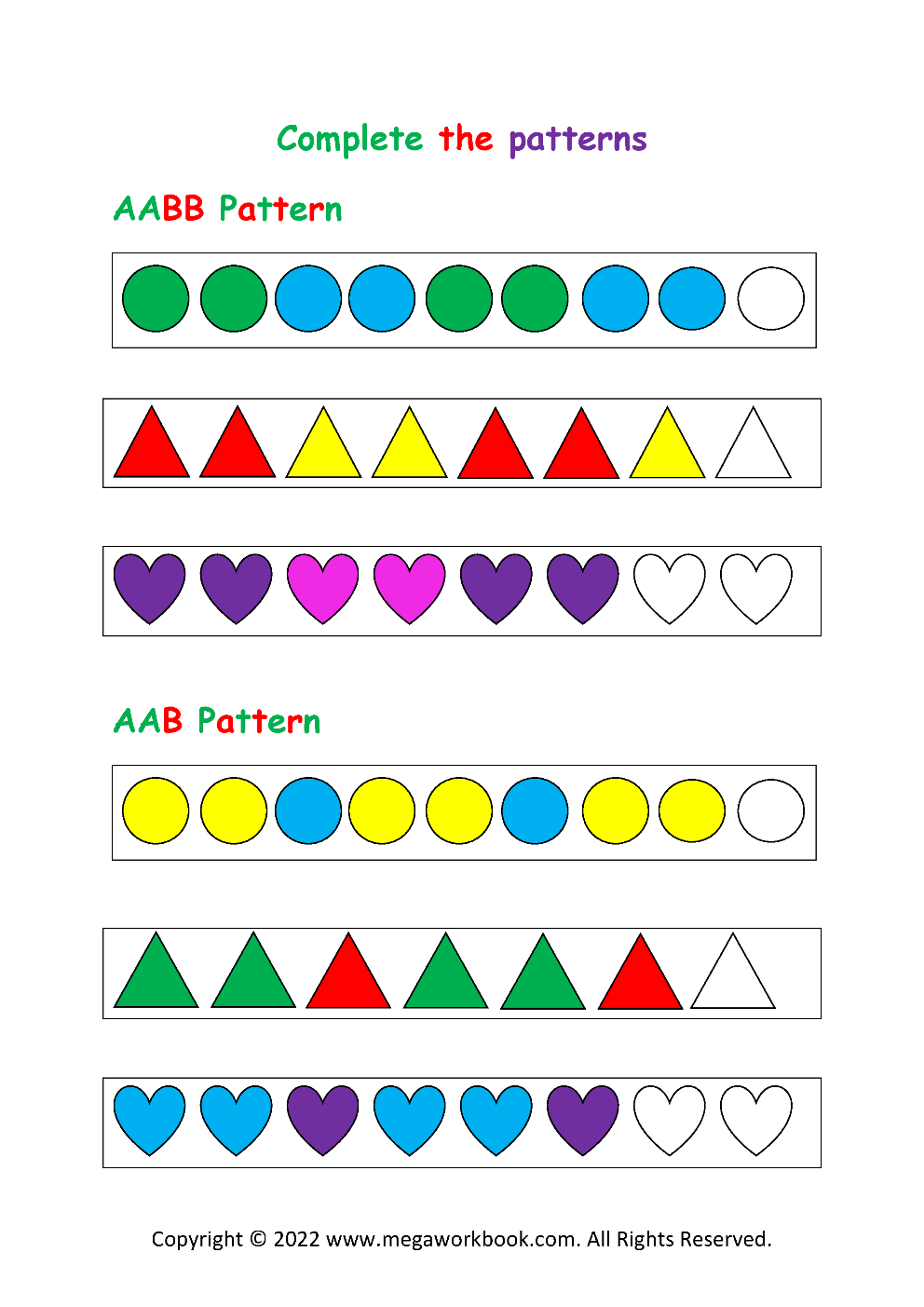 Patterns For Preschool Patterns For Kindergarten Pattern Worksheets For Preschool Pattern Worksheets For Kindergarten Kindergarten Pattern Worksheet MegaWorkbook Color Complete Pattern Worksheet Kids Stock Illustrations 261 Color Complete Pattern Worksheet Kids Stock Illustrations Vectors Clipart Dreamstime