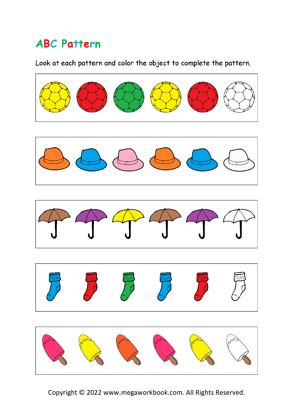 Patterns For Preschool Patterns For Kindergarten Pattern Worksheets For Preschool Pattern Worksheets For Kindergarten Kindergarten Pattern Worksheet MegaWorkbook Free ABAB Apple Pattern Worksheets Smart Cookie Printables