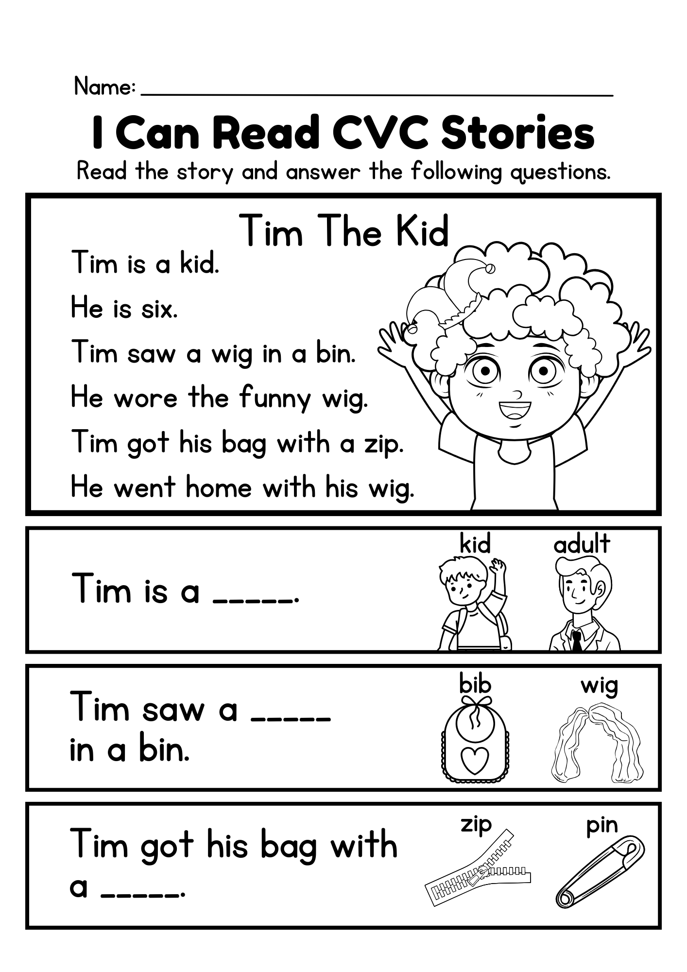 CVC Words Say And Write The CVC Words Phonics Worksheets Kindergarten Preschool Homeschool Made By Teachers