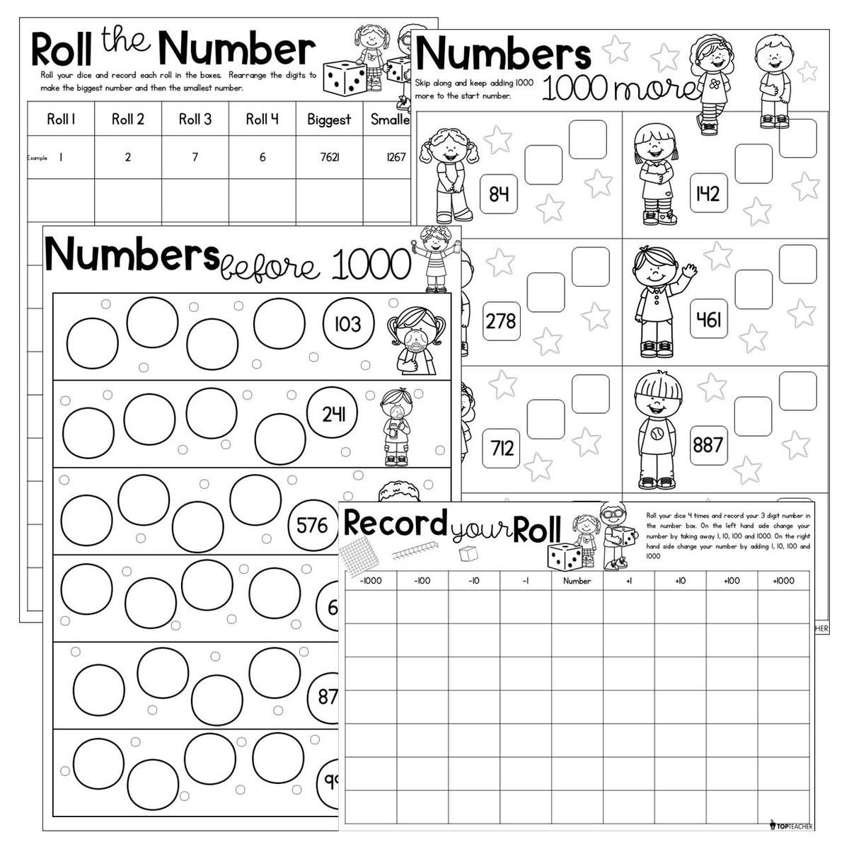 Place Value Number Worksheets Top Teacher
