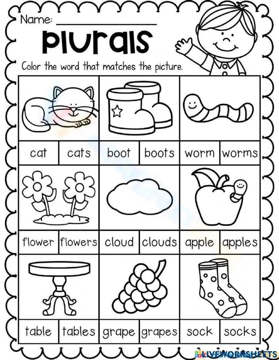 Plurals Online Exercise For Kindergarten Grade 2 Worksheets Library Plurals Online Exercise For Kindergarten Grade 2 Worksheets Library