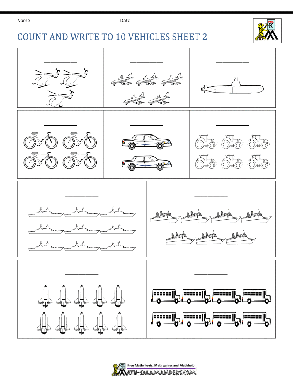 Preschool Number Worksheets 1 10 Preschool Number Worksheets 1 10