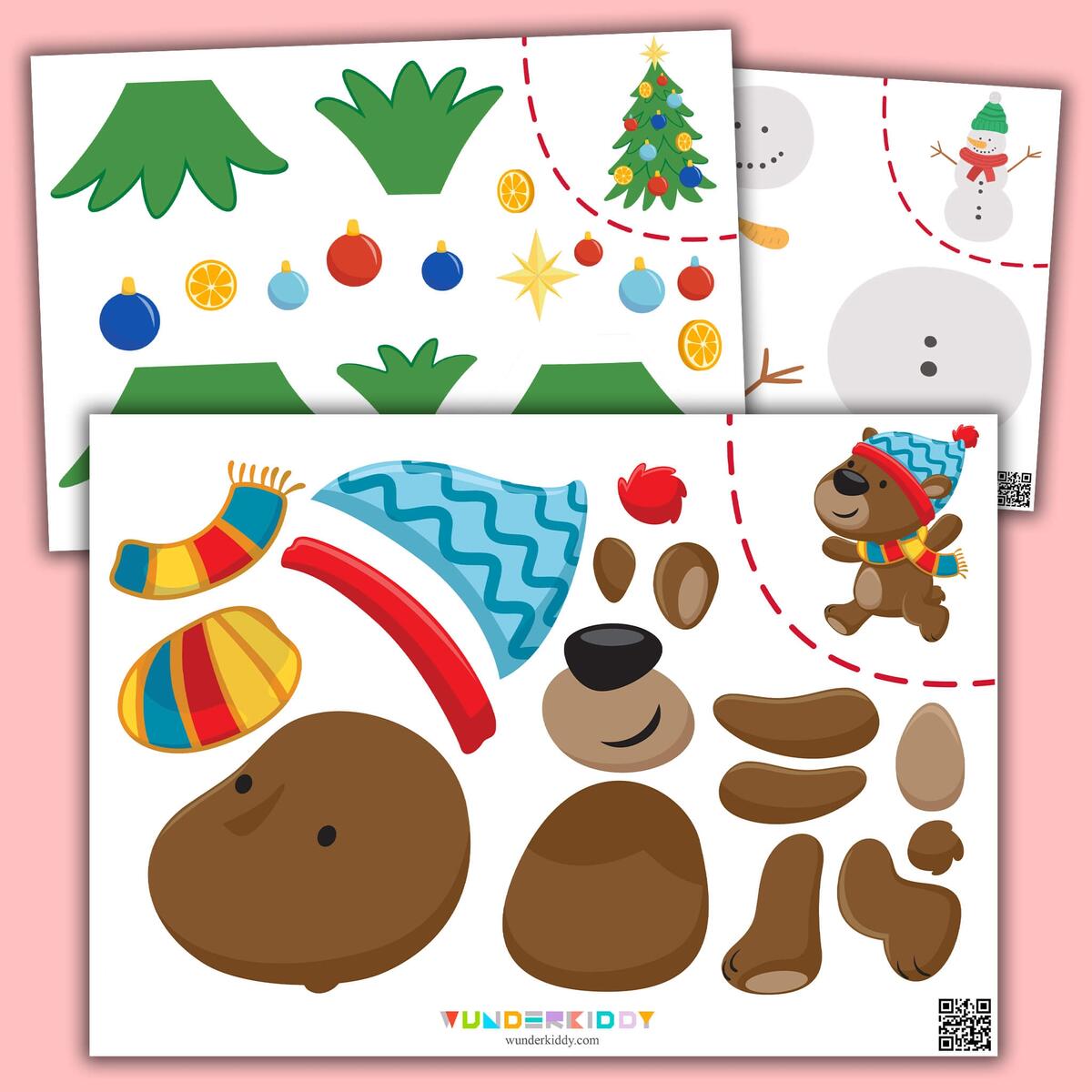 Printable Christmas Cut And Glue Activity For Kids Printable Christmas Cut And Glue Activity For Kids