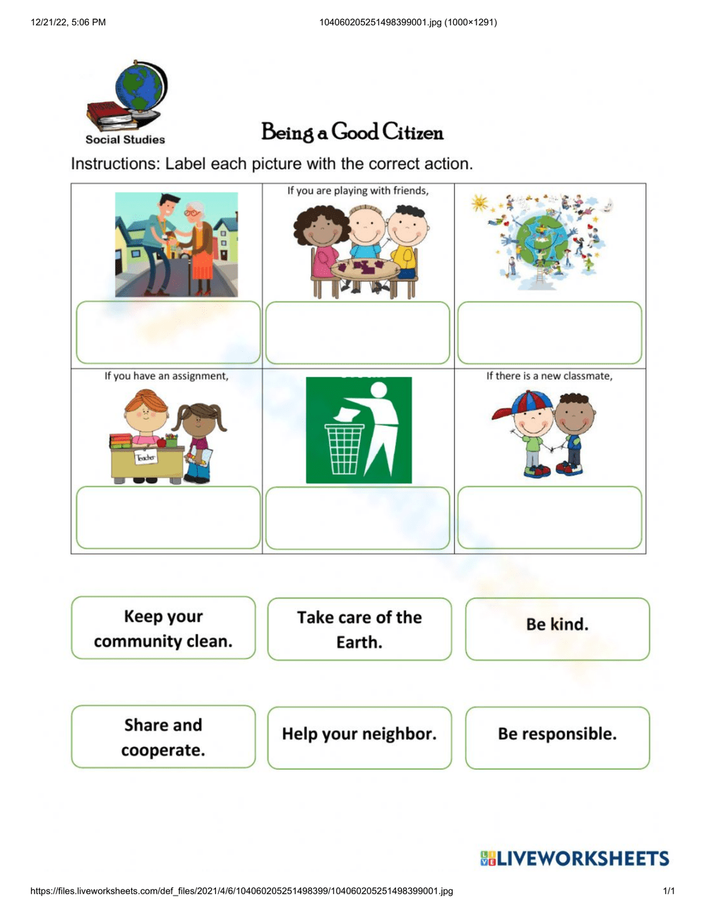 10 Farheen Ideas Kindergarten Social Studies Social Studies Worksheets Good Citizenship