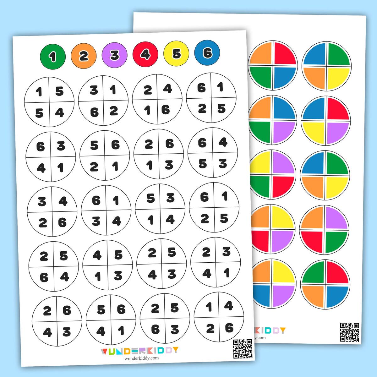 Printable Color Coding Number Matching Preschool Worksheet Printable Color Coding Number Matching Preschool Worksheet