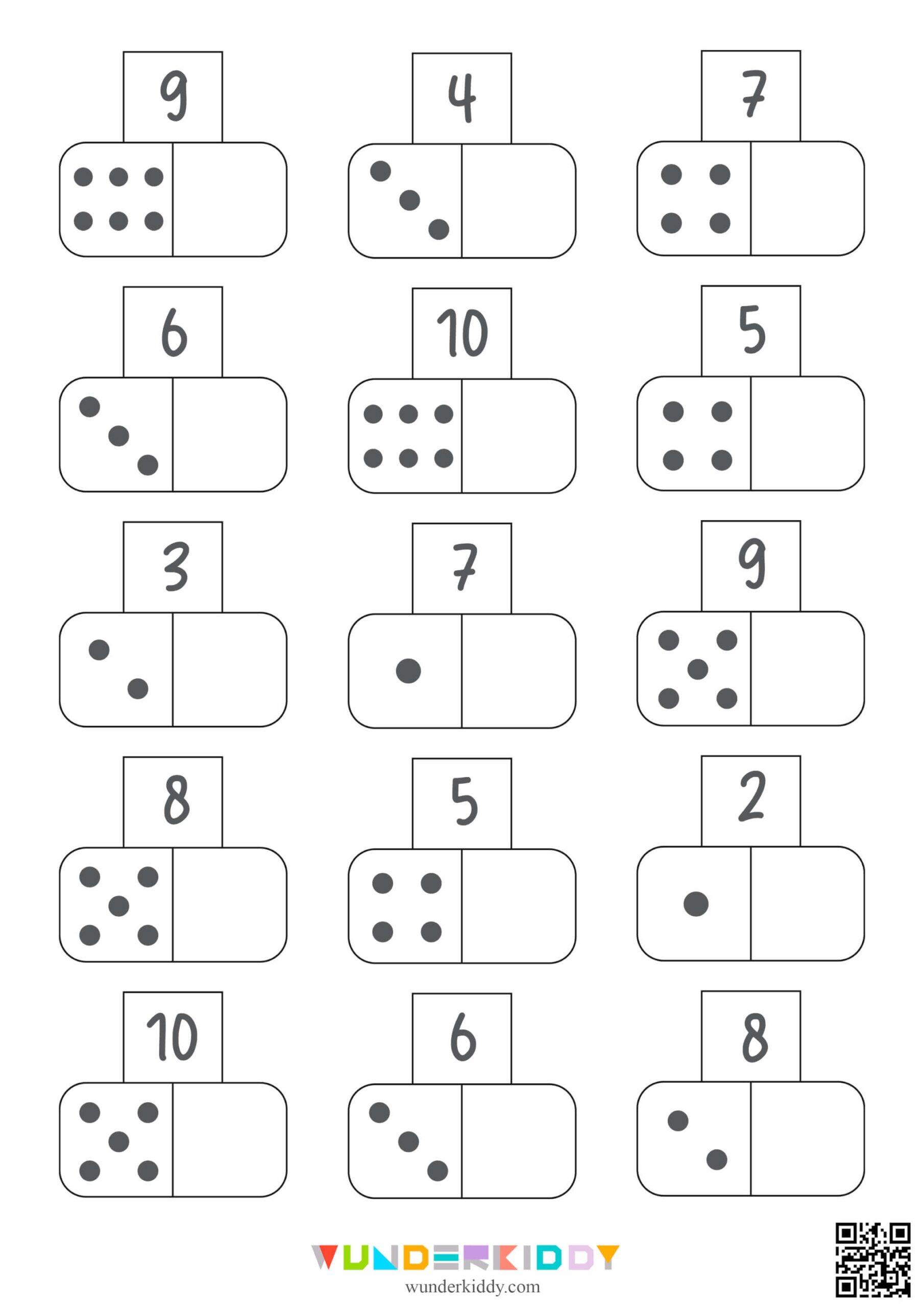 Printable Complete The Dice Math Worksheet For Preschool Printable Complete The Dice Math Worksheet For Preschool