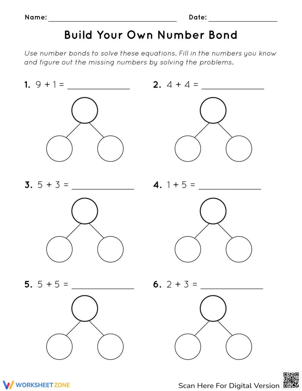Printable Composing And Decomposing Numbers Worksheets Download