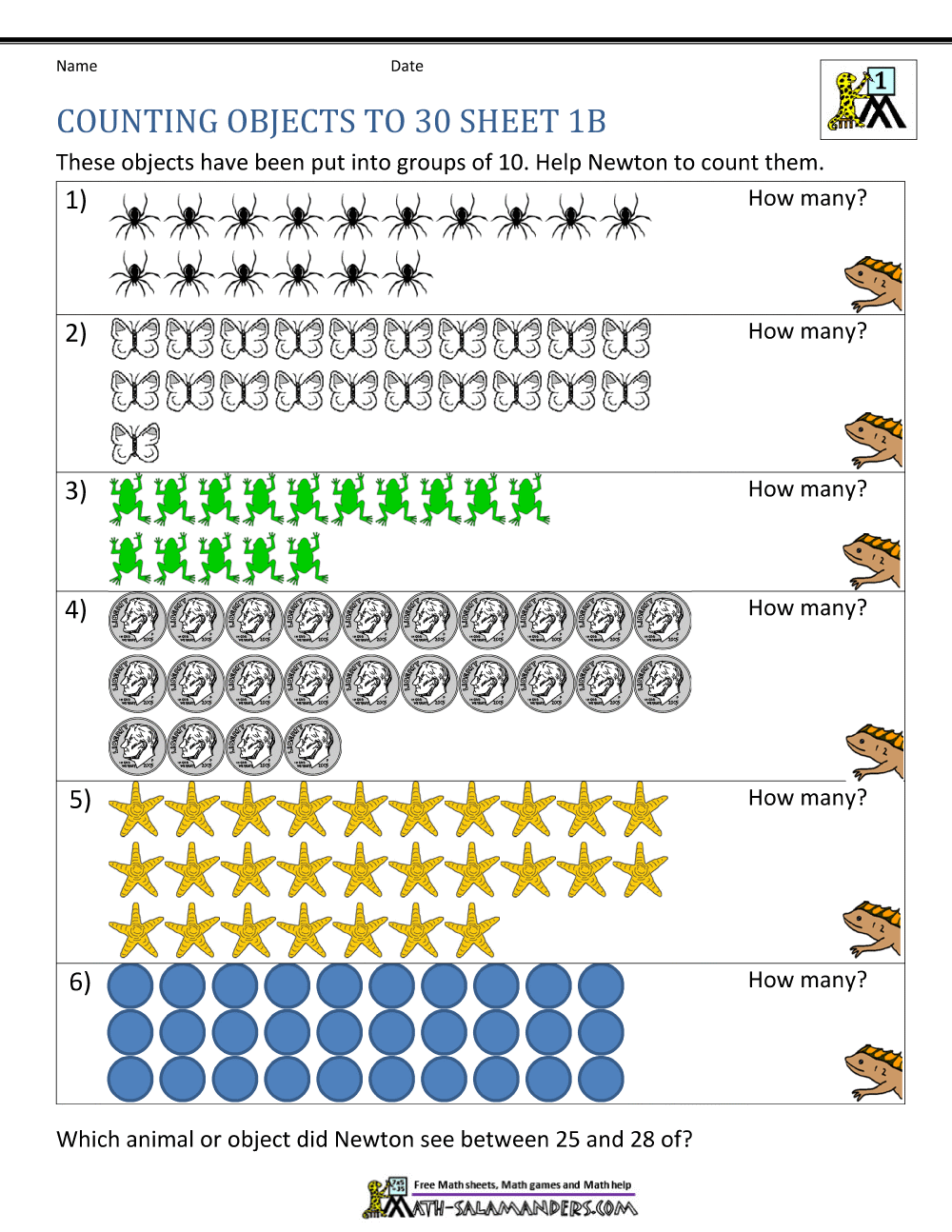 Printable Counting Worksheet Counting Up To 50 Printable Counting Worksheet Counting Up To 50