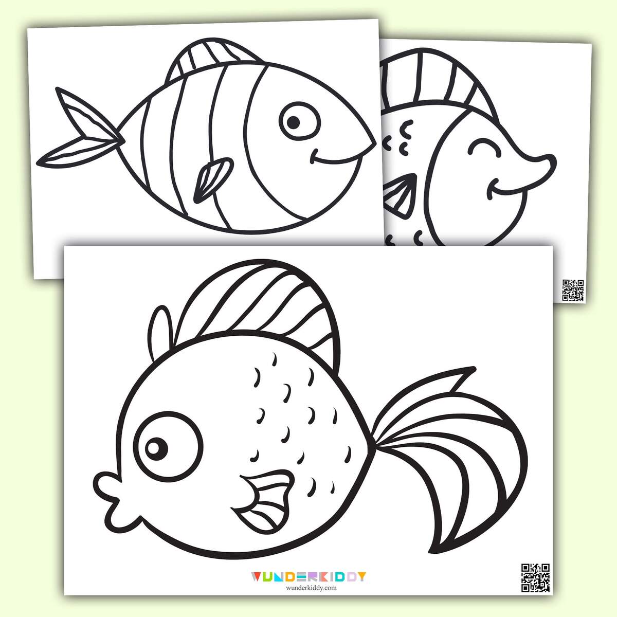 Printable Fish Template And Coloring Pages For Kids Printable Fish Template And Coloring Pages For Kids
