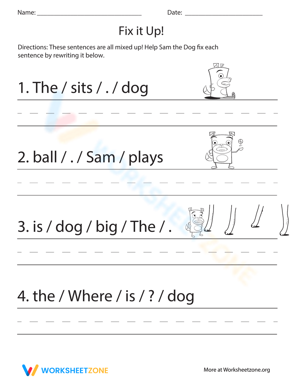Printable Kindergarten Complete Sentences Worksheets Printable Kindergarten Complete Sentences Worksheets