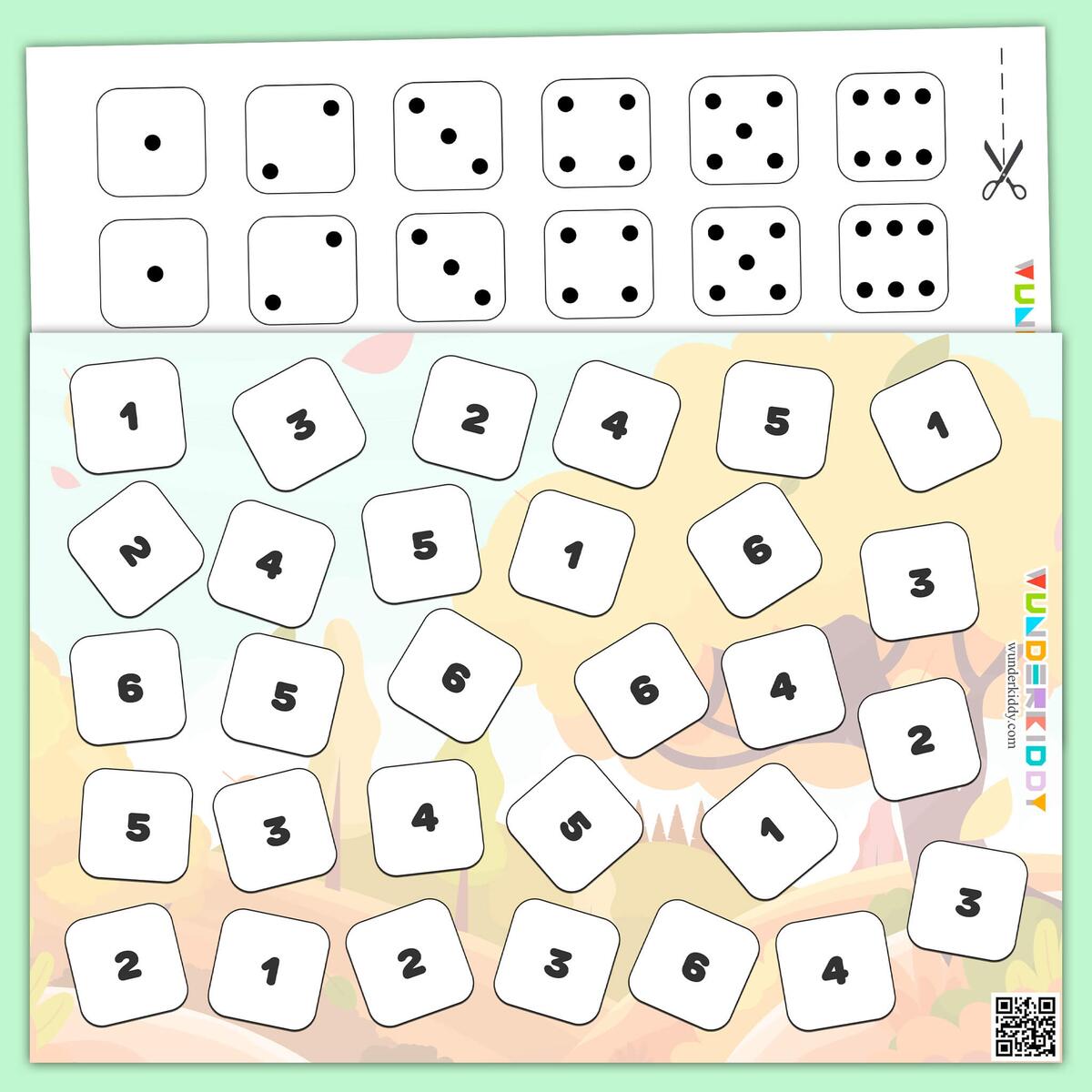 Printable Match The Dice Problem Solving Counting Activity Printable Match The Dice Problem Solving Counting Activity