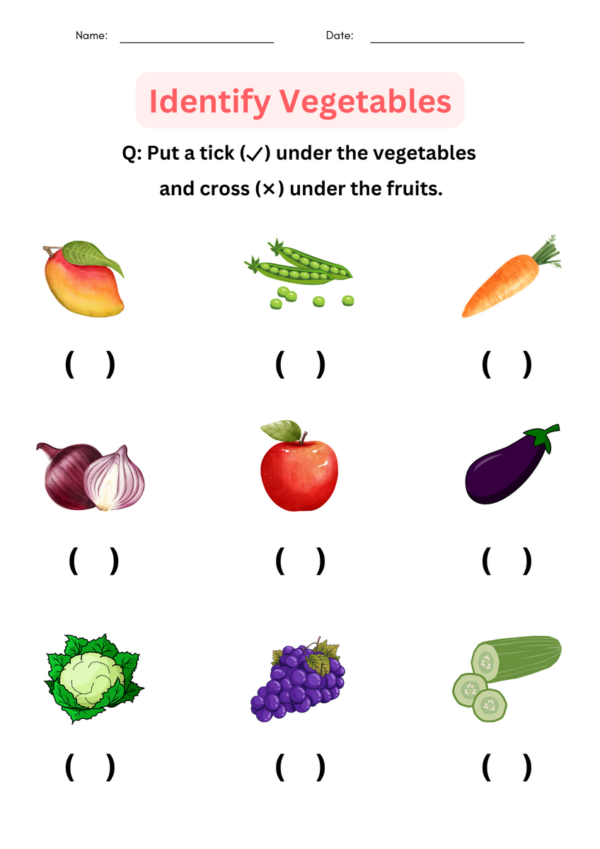 17 Fruit And Vegetable Cut And Paste Worksheets Free PDF At Worksheeto