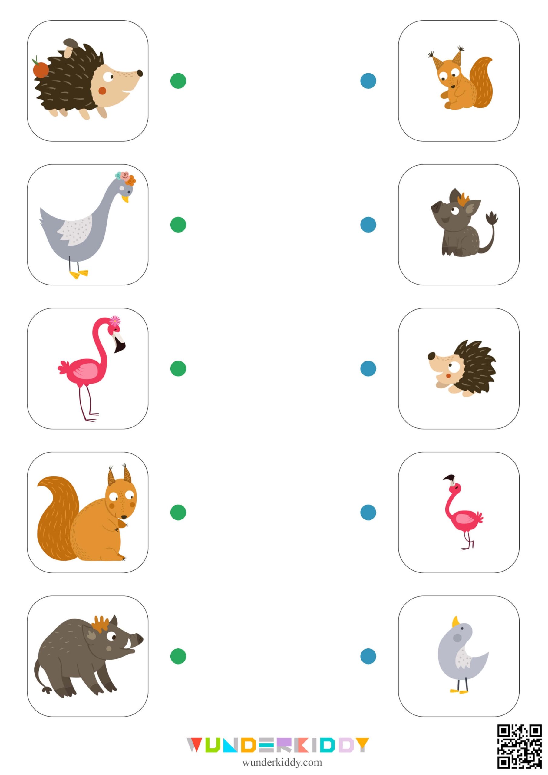 Printable Mommy And Baby Animals Mother S Day Worksheet For Kids